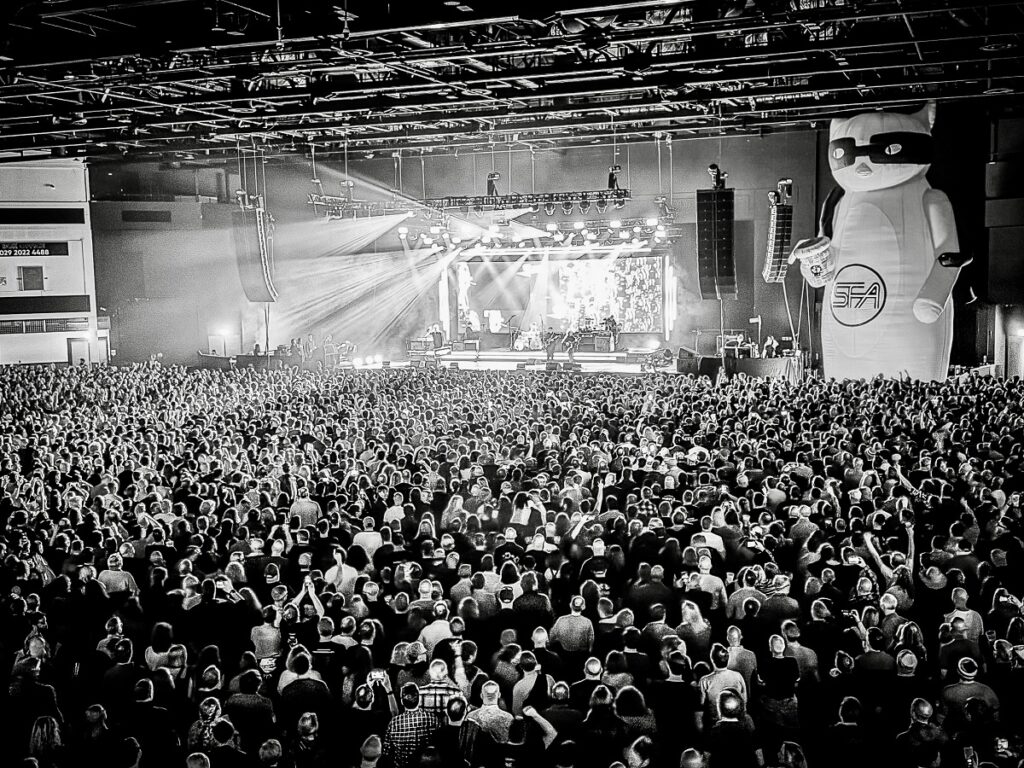 The crowd at the band's Utilita Arena Cardiff show in May - credit Tim Alban