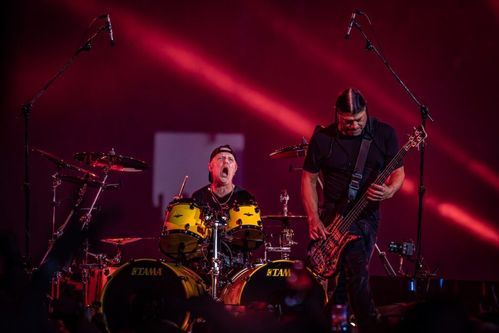 Lars Ulrich and Rob Trujillo - credit Tim Alban