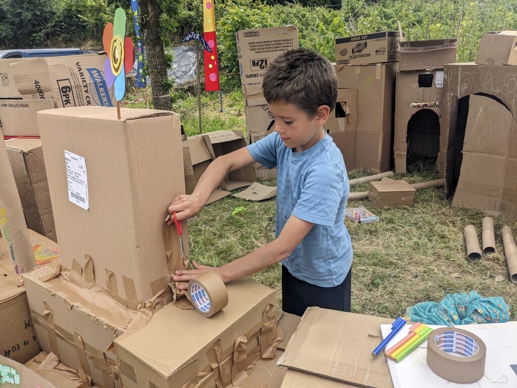 Cardboard City in Llanfyllin