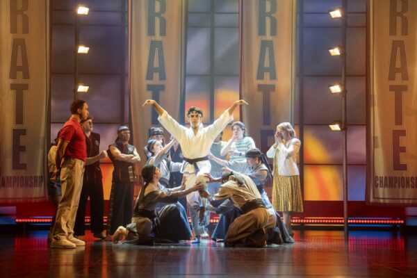 Gino Ochello and cast in The Karate Kid - The Musical - credit Manuel Harlan