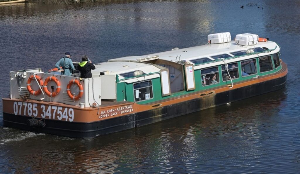 Swansea International Jazz Festival's Copper Jack boat