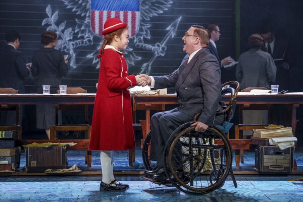 Victoria Alsina (Annie) & Carl Sanderson (President Roosevelt) - credit Paul Coltas